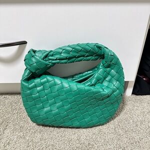 Bottega Veneta knockoff Green Woven Leather Bag